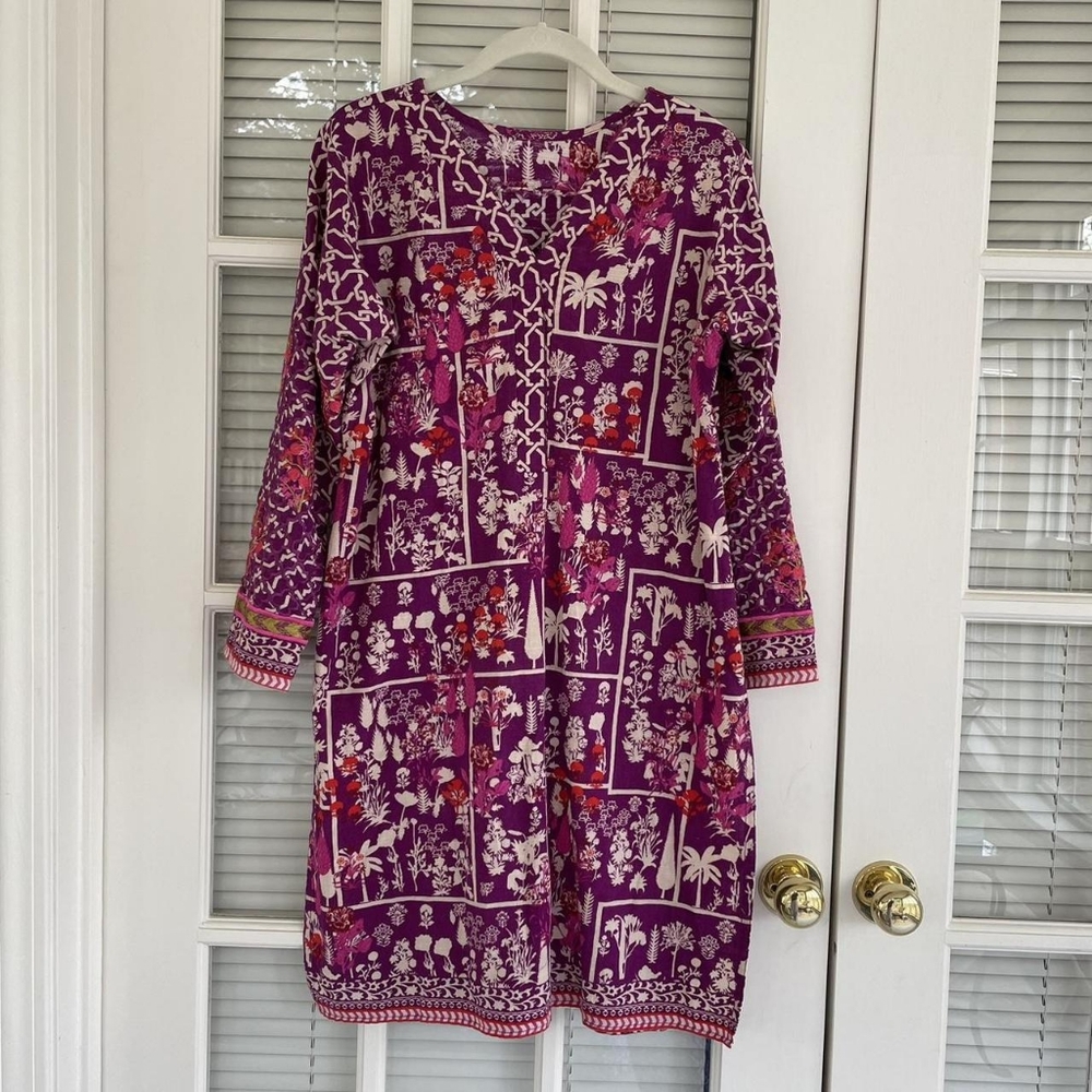 Purple Floral Women's Dress